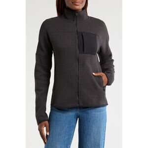 The North Face Front Range Fleece Jacket Gray-Black women’s zipper jacket Size S